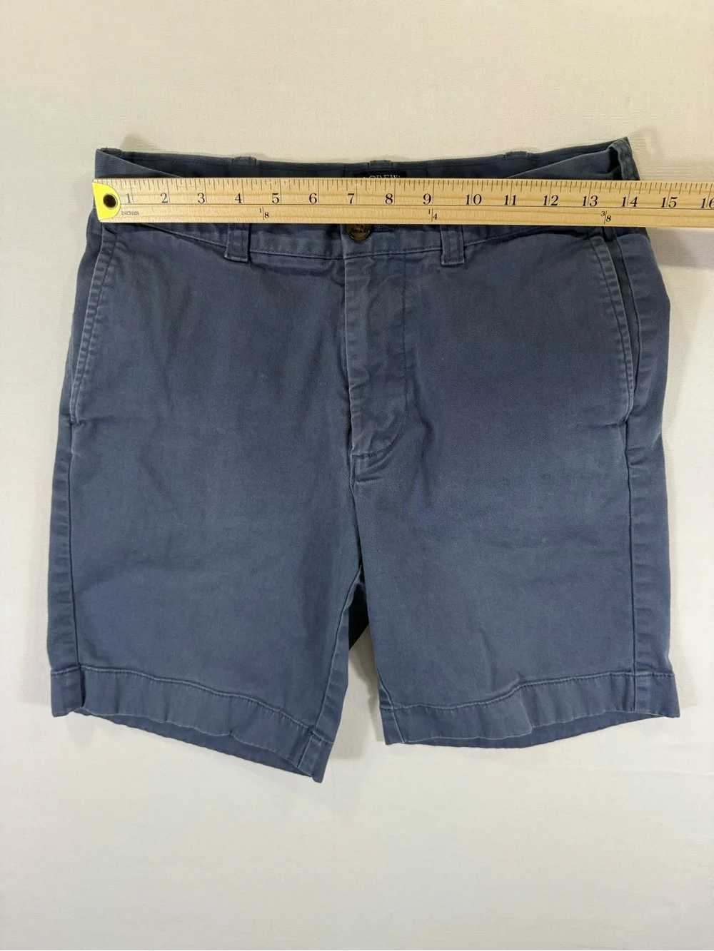 J. Crew Men's Slate Blue Flat Front Chino Shorts